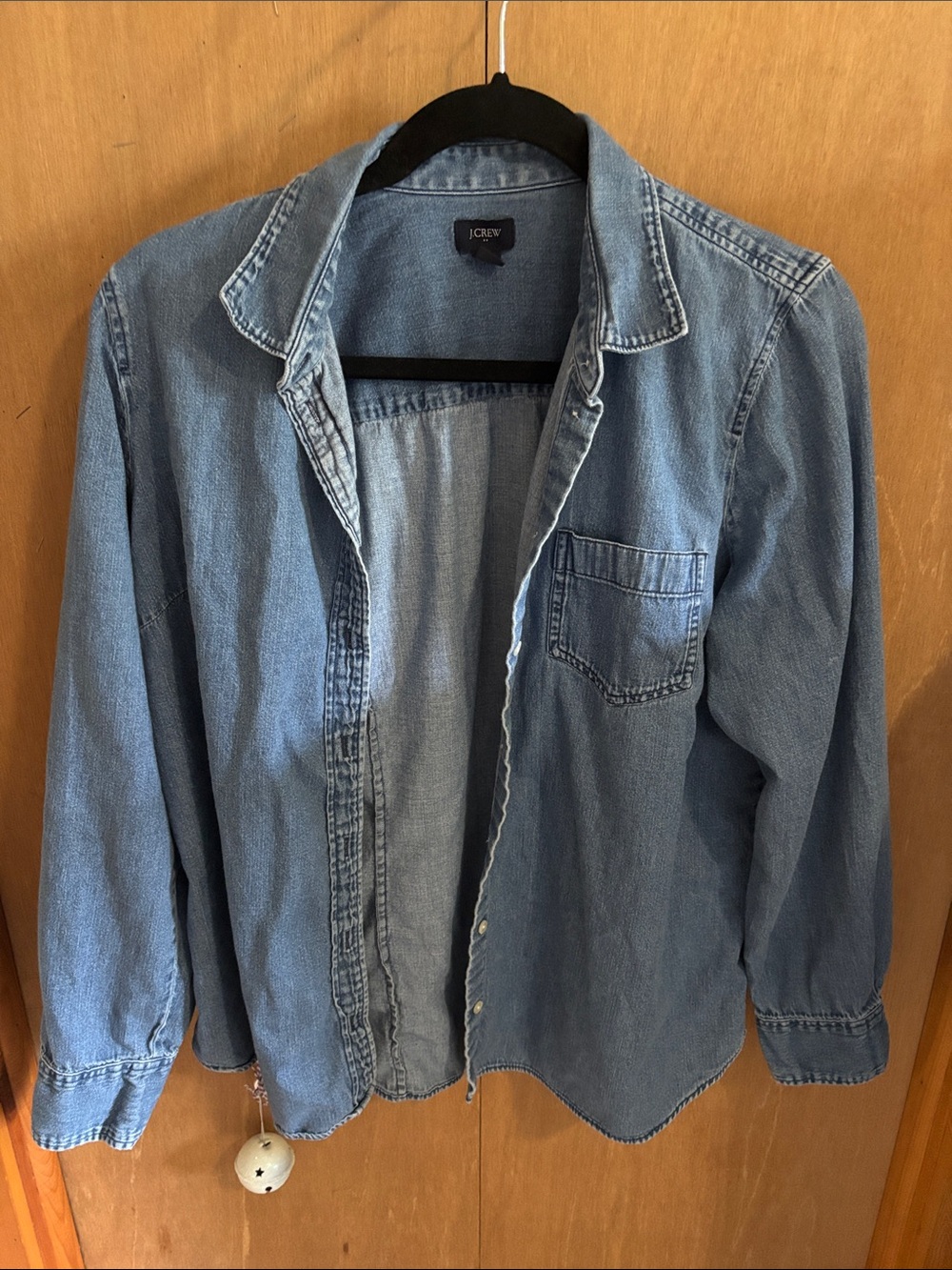 J. Crew Factory Light Blue Denim Shirt Jacket